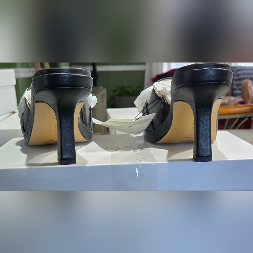 The Drop Women's Zena Buckle Heel Sandal #776 - Picture 7 of 13